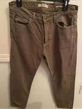 Ben Slim Fit Men's Jeans in Olive Brown